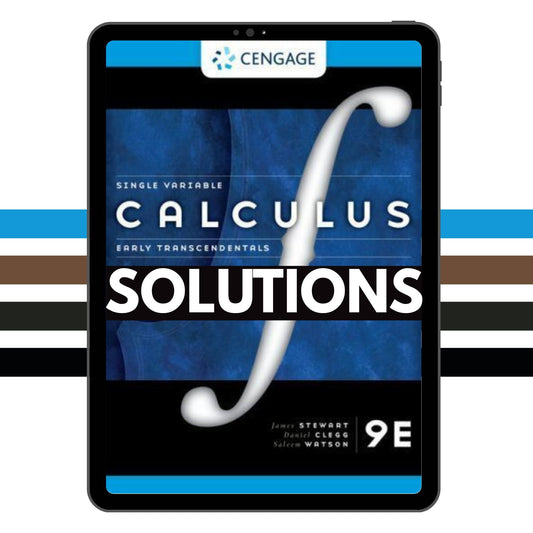 Calculus Early Transcendentals 9th Edition Solutions Manual
